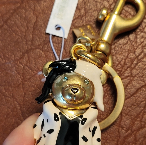 NWT! Coach Cruella De Vil Bear Bag Charm! - Picture 9 of 13